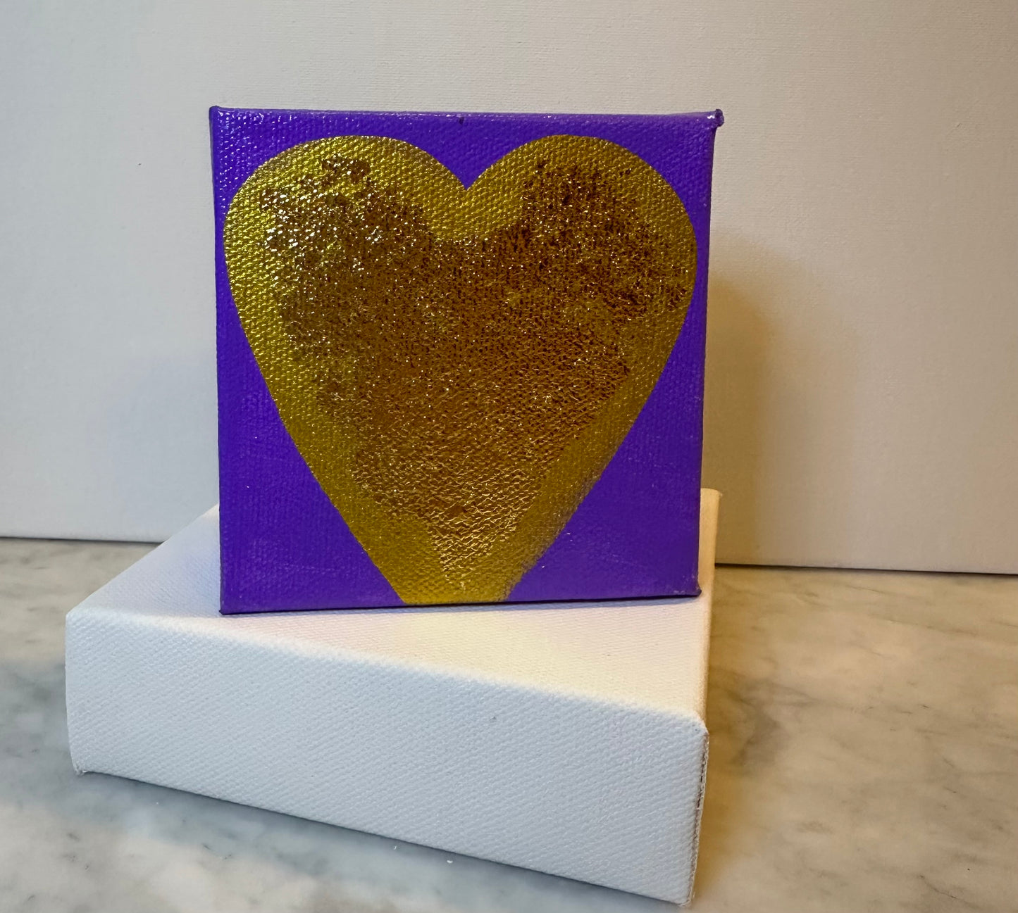Gilded Heart in Purple