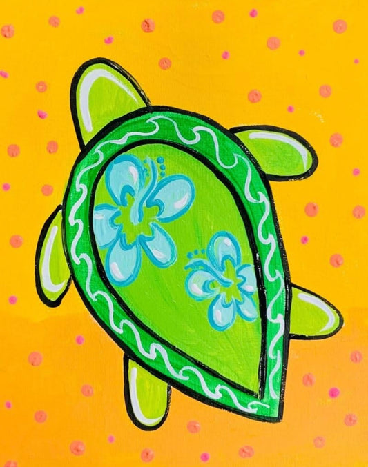 A Kid's Art Class- Turtle Painting-Monday 6/9