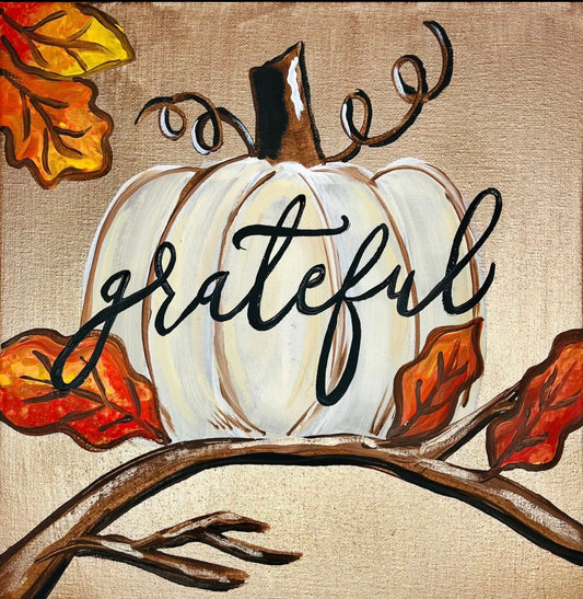 A Grateful Pumpkin Paint Party-private party